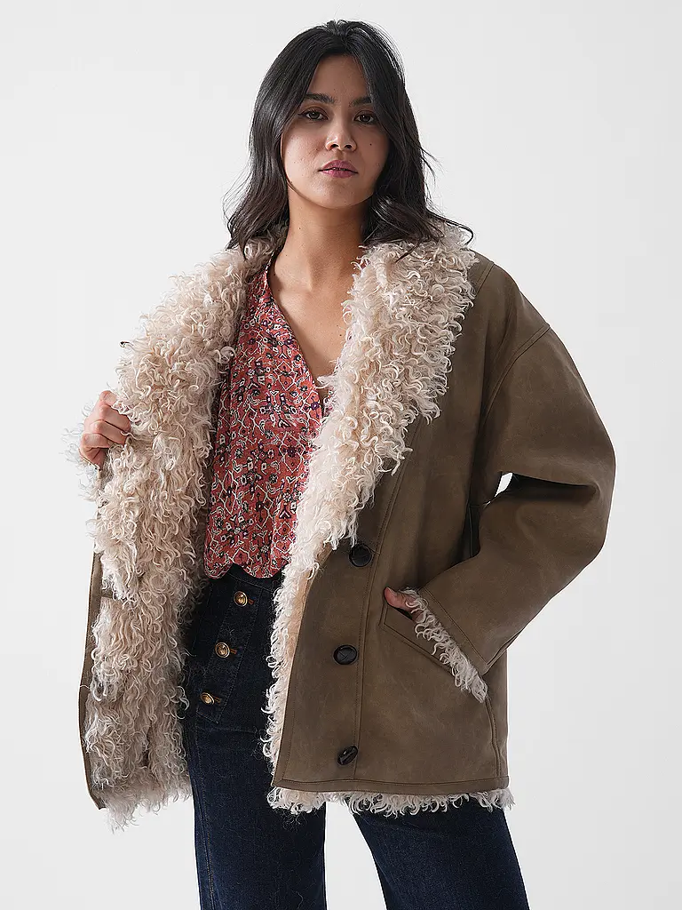 MARANT ETOILE | Manteau en fausse fourrure CLEA | 