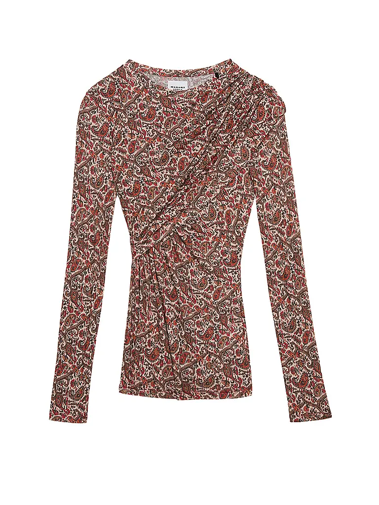 MARANT ETOILE | T-shirt à manches longues DRESSI | Rouge foncé