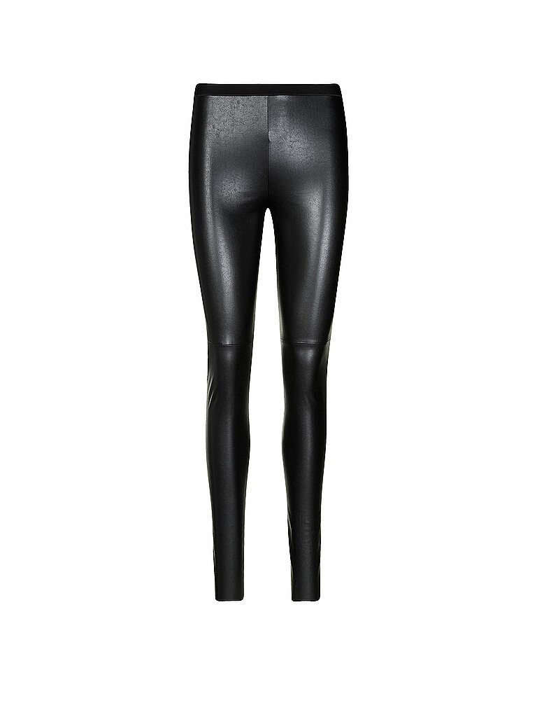Leggings aspect cuir noir 36