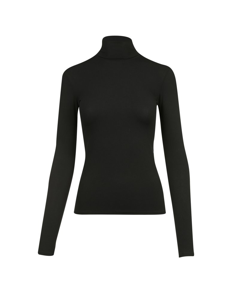 T-shirt à col roulé noir 40