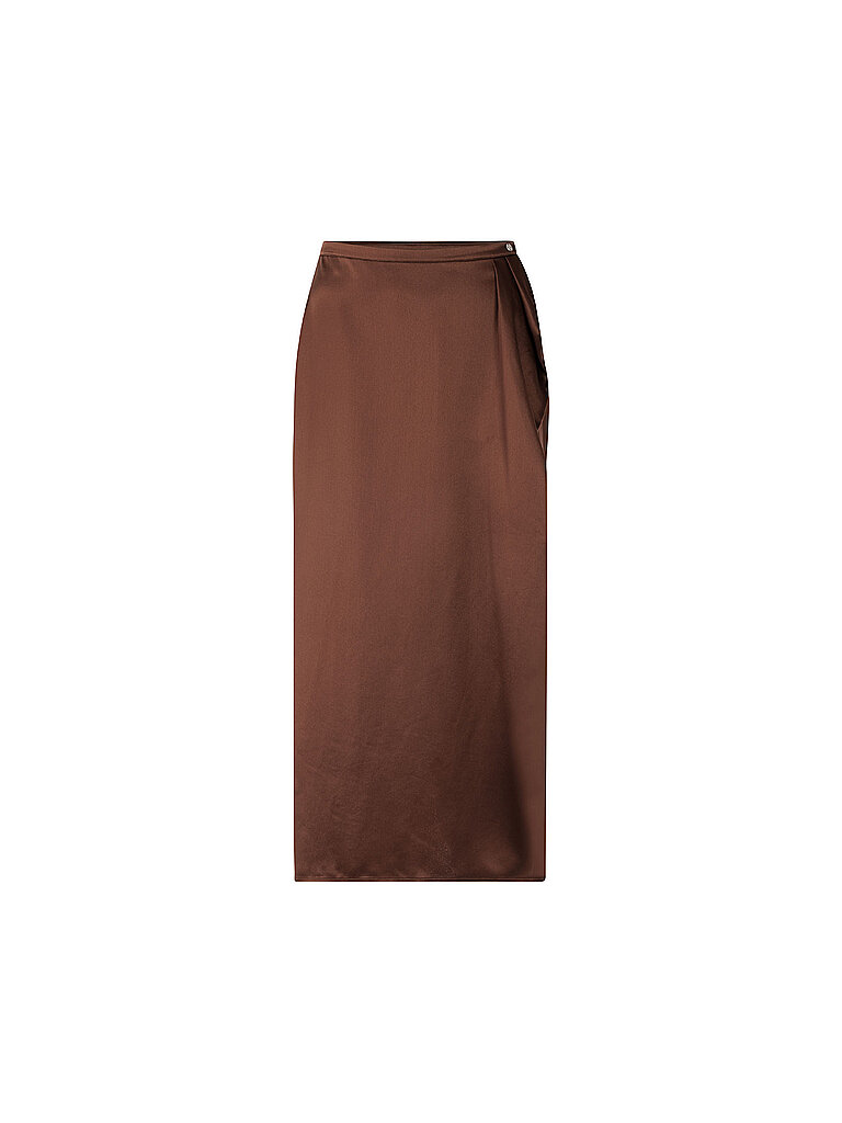 Midi-jupe marron clair 36