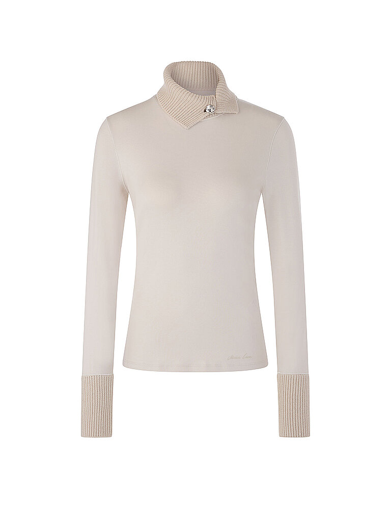 Pull à col roulé gris clair 36