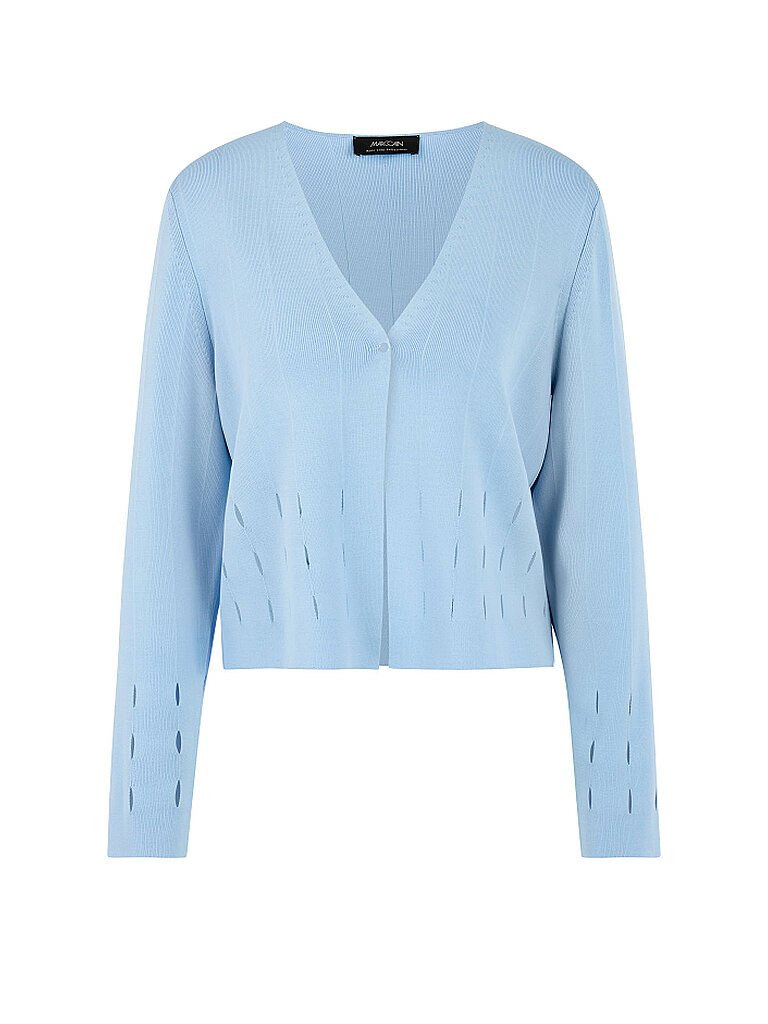 Marc Cain Gilet en maille bleu 40