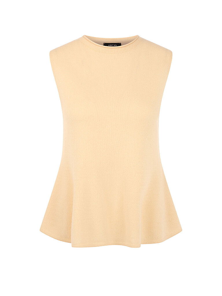 Top en cachemire crème 38