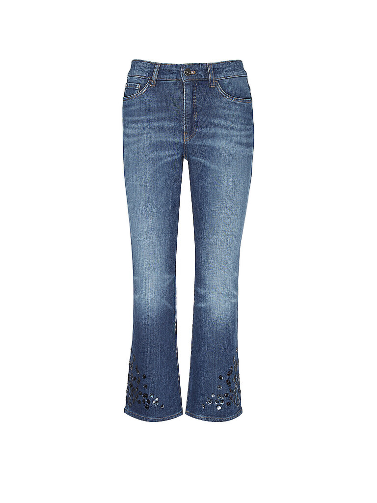 Jeans Wide Leg FORLI 7/8 bleu marine 38