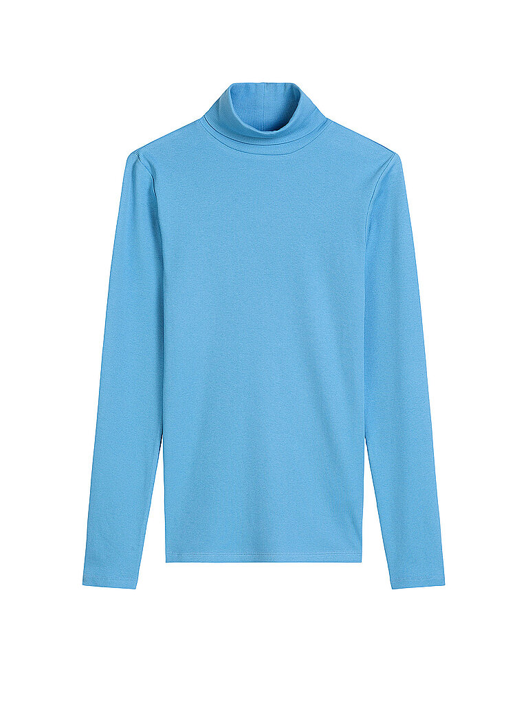 Pull à col roulé bleu clair S