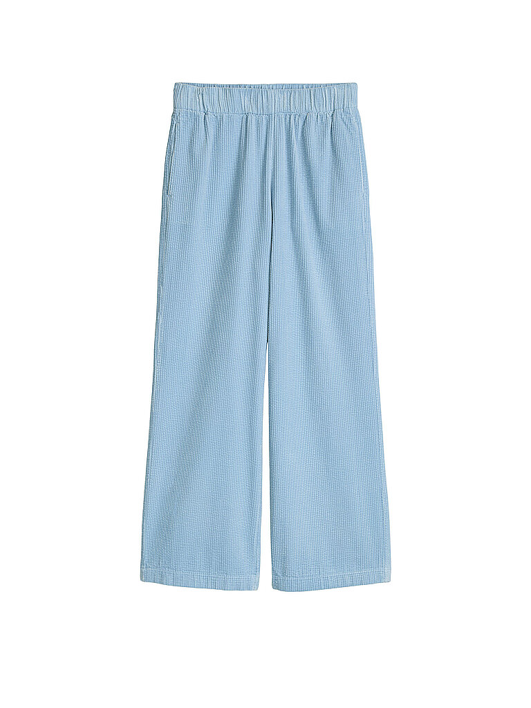 Pantalon en velours côtelé coupe jogging bleu clair S