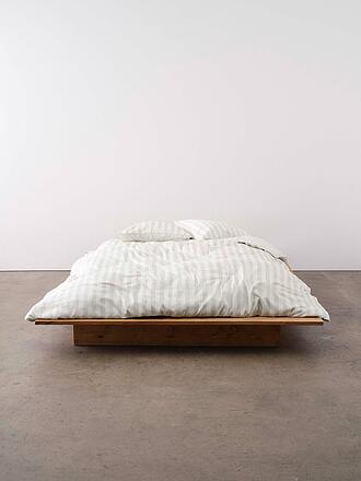 MARC O'POLO HOME | Linge de lit en satin CLASSIC STRIPE 70x90cm/140x200cm Argent