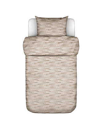 MARC O'POLO HOME | Parure de lit en satin SVALI 70x90 / 140x200cm Oatmeal