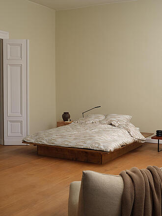 MARC O'POLO HOME | Parure de lit en satin SVALI 70x90 / 140x200cm Oatmeal