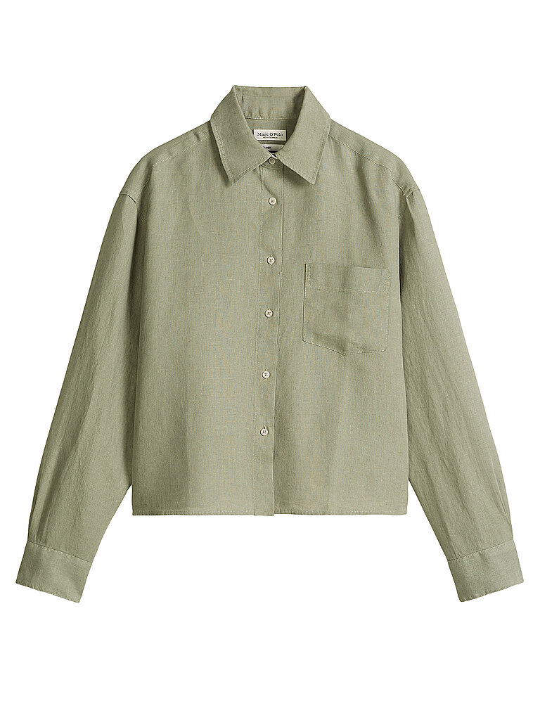 Marc O'Polo Blouse en lin vert 34