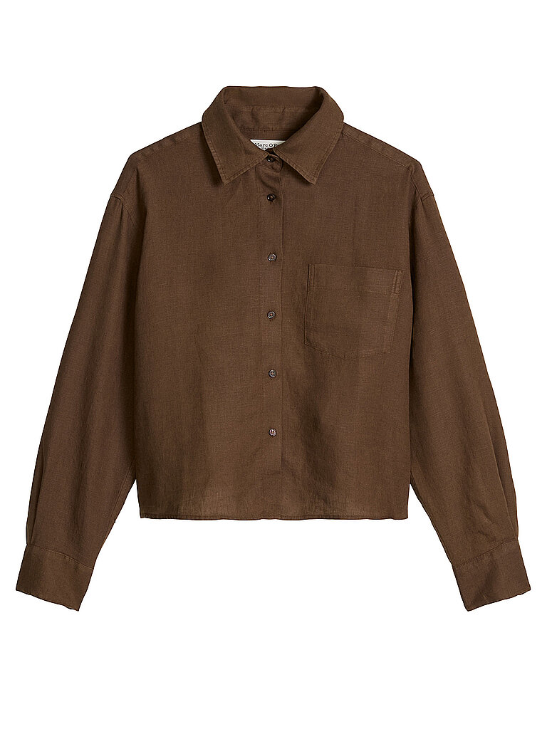 Blouse en lin marron 38