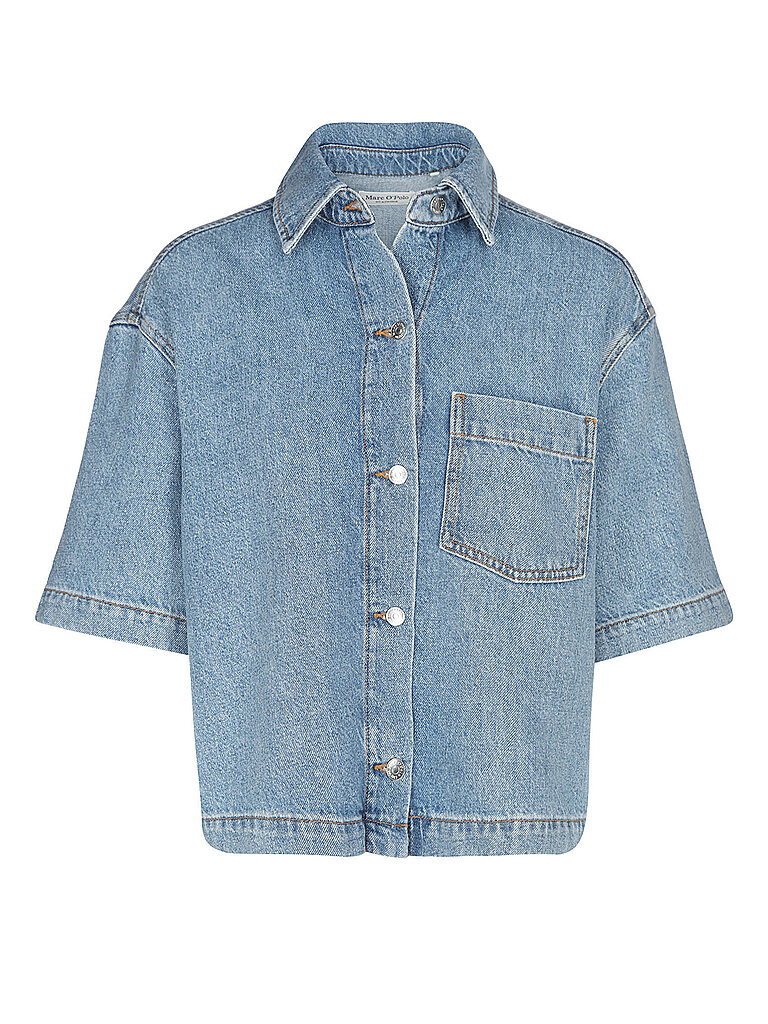 Blouse en jean bleu XS