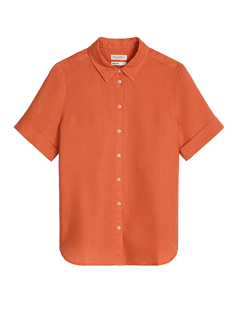 Blouse en lin orange 40