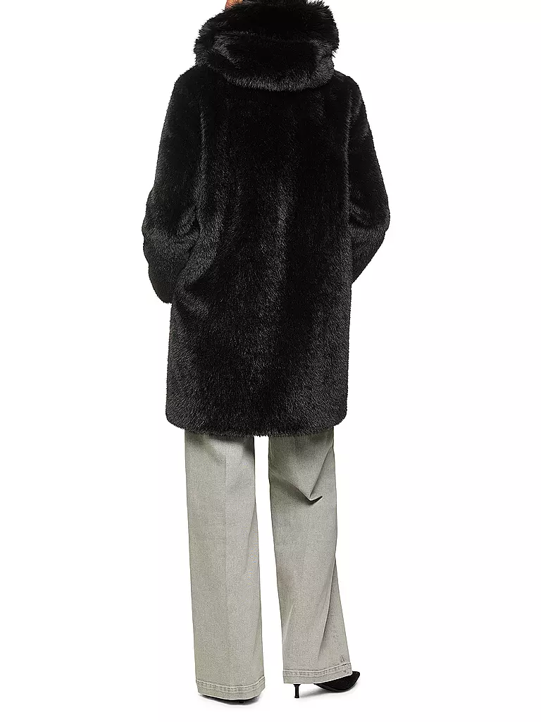 MARC CAIN  | Manteau en fausse fourrure | schwarz