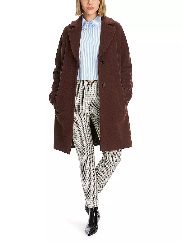 MARC CAIN  | Wollmantel | Marron