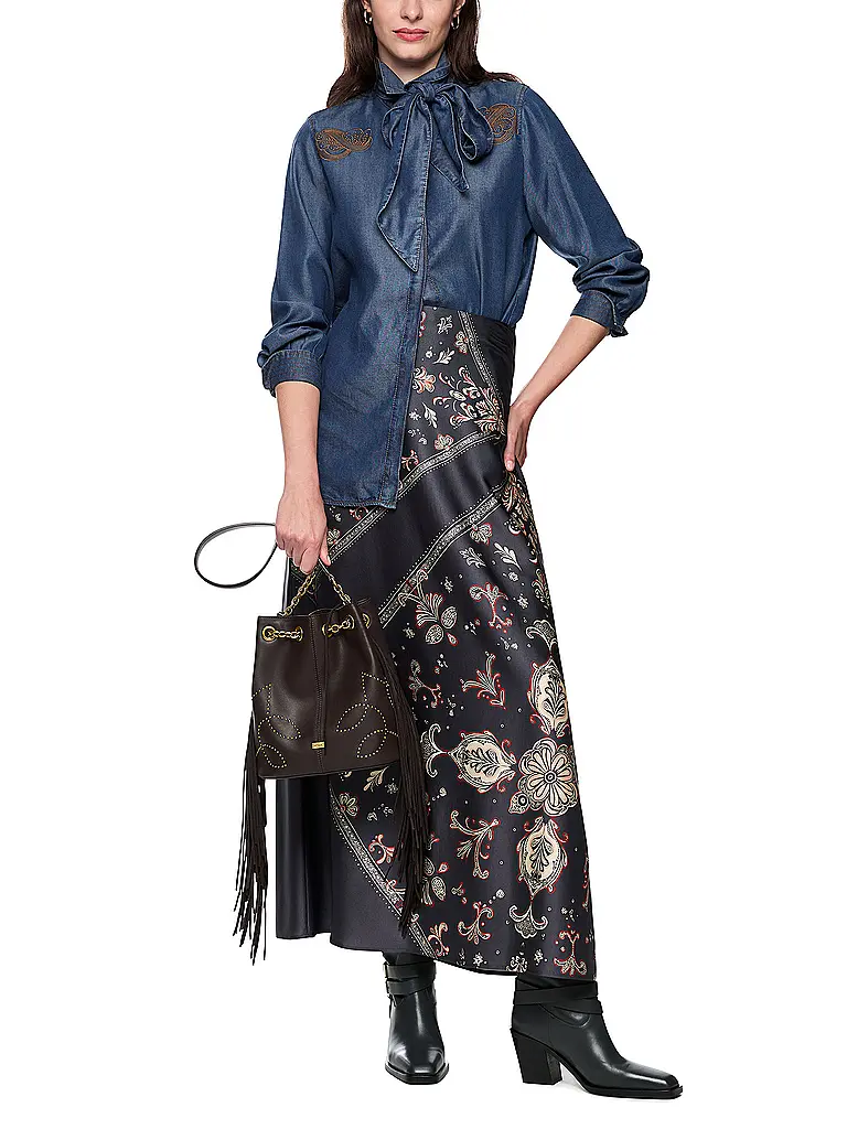 MARC CAIN | Blouse en jean | Bleu foncé