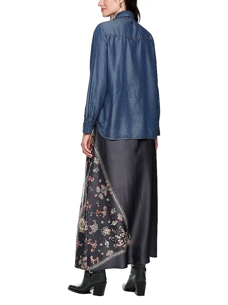 MARC CAIN | Blouse en jean | Bleu foncé