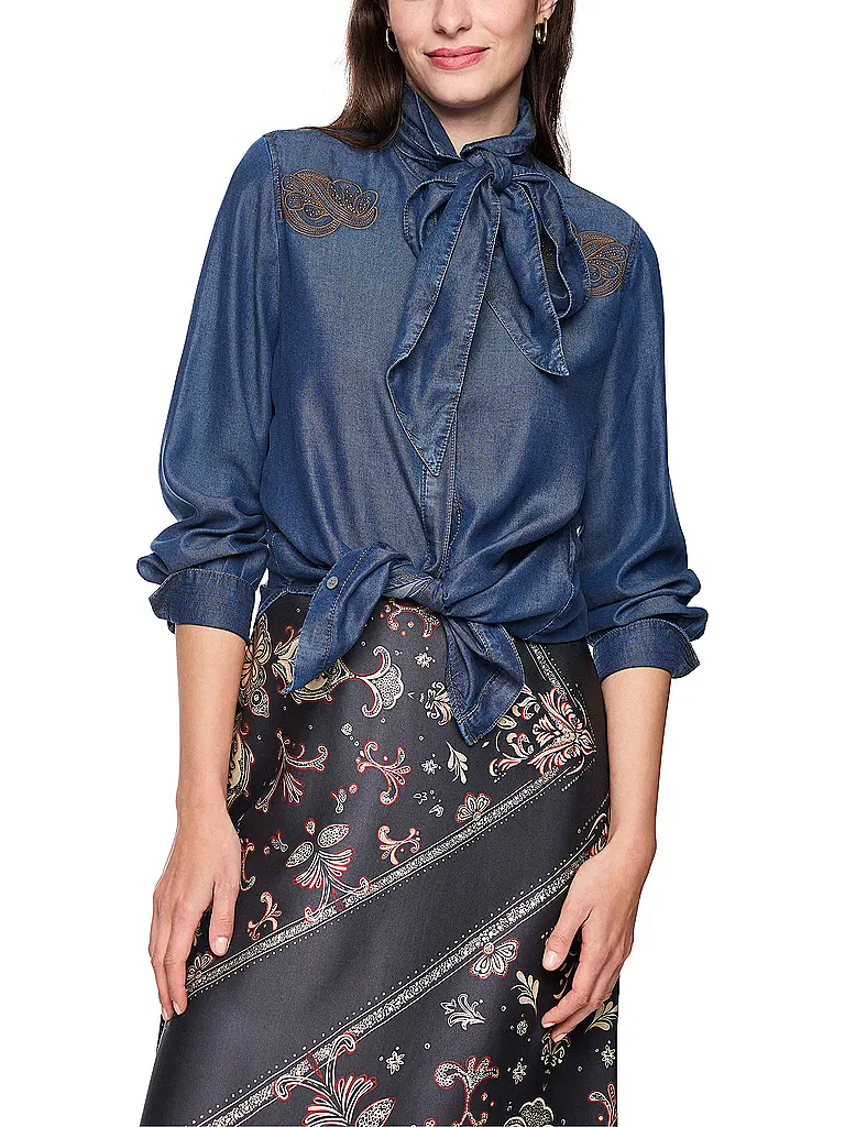 MARC CAIN | Blouse en jean | Bleu foncé
