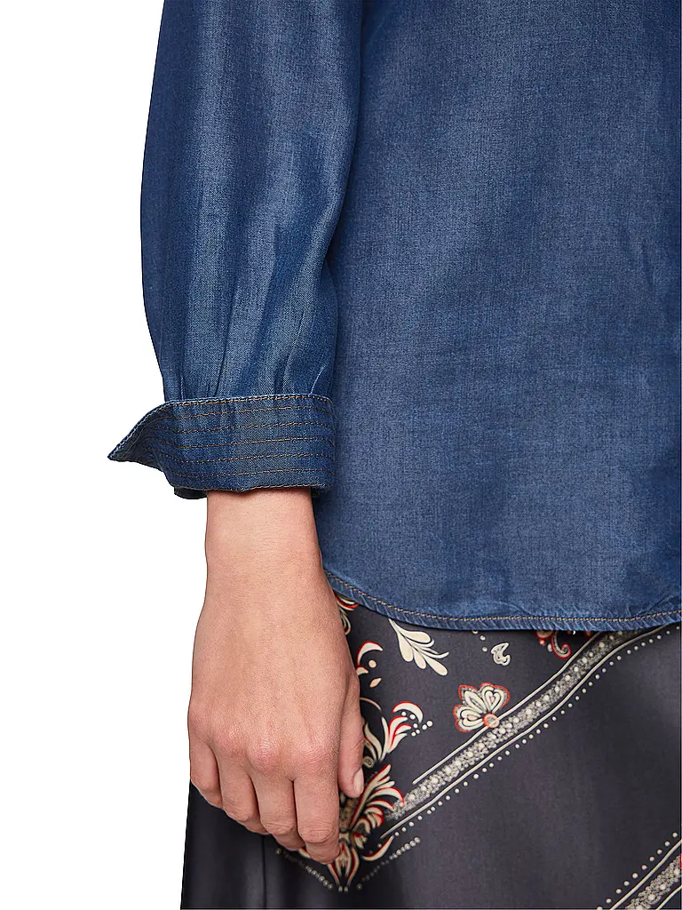 MARC CAIN | Blouse en jean | Bleu foncé