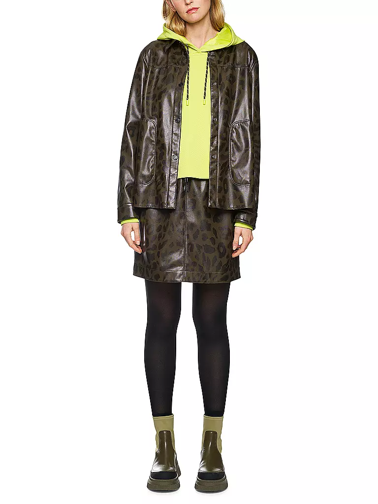 MARC CAIN | Blouse en similicuir | olive
