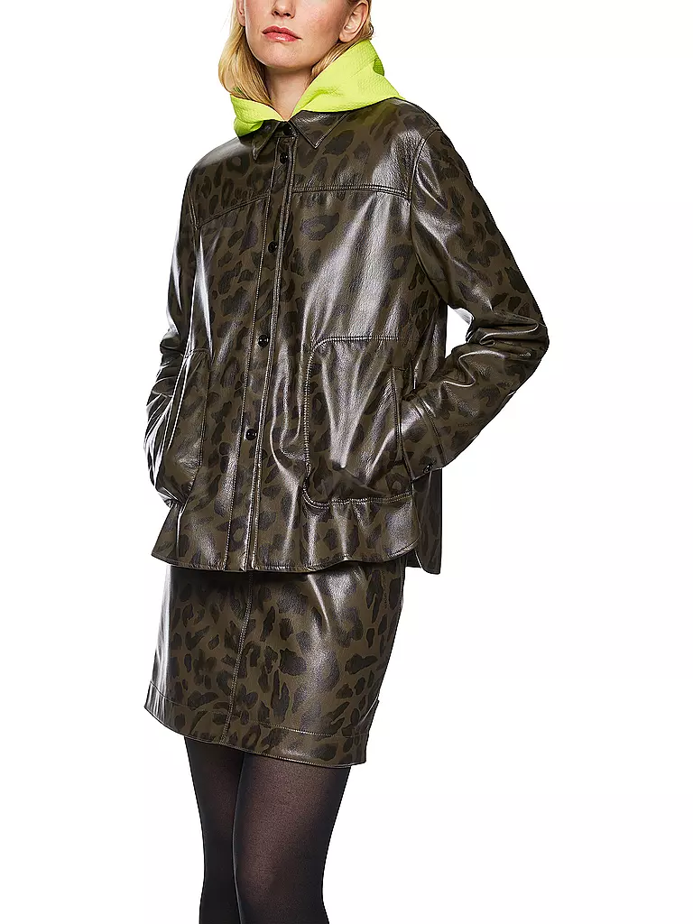 MARC CAIN | Blouse en similicuir | 