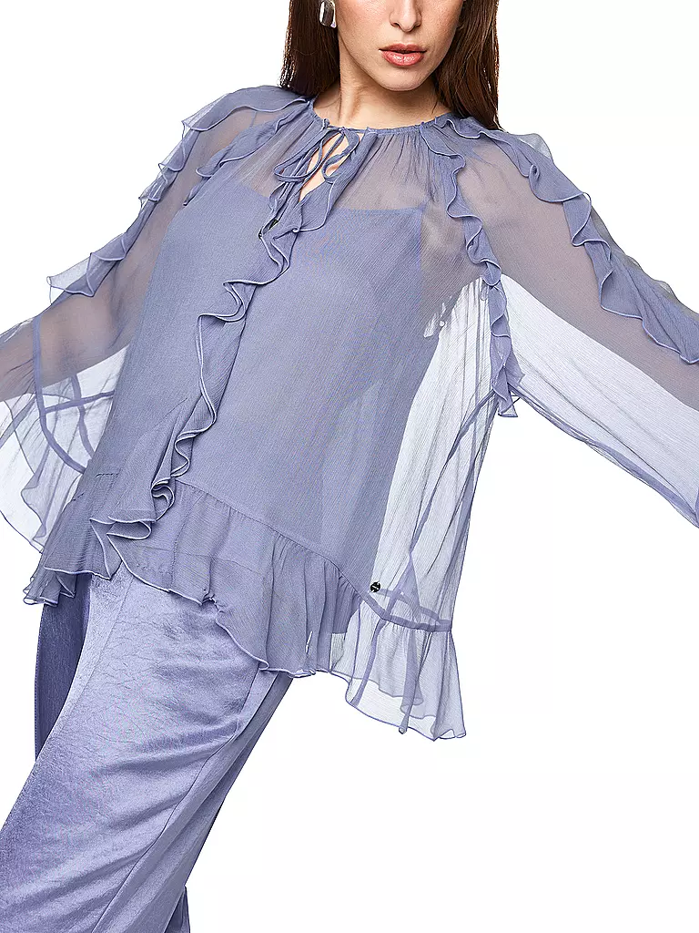 MARC CAIN | Bluse
MARC CAIN
bleu
Mode,Femmes
Conseil mode

Longueur des manches: Manches 3/4
Encolure: Col rond
Matériel: Viscose, Polyester / Polyamide
Forme du col: Col de chemisier
Motif: Uni
Coupe (vêtements d'extérieur): Ample
Style: Glamour
Détails: Volant, | 
