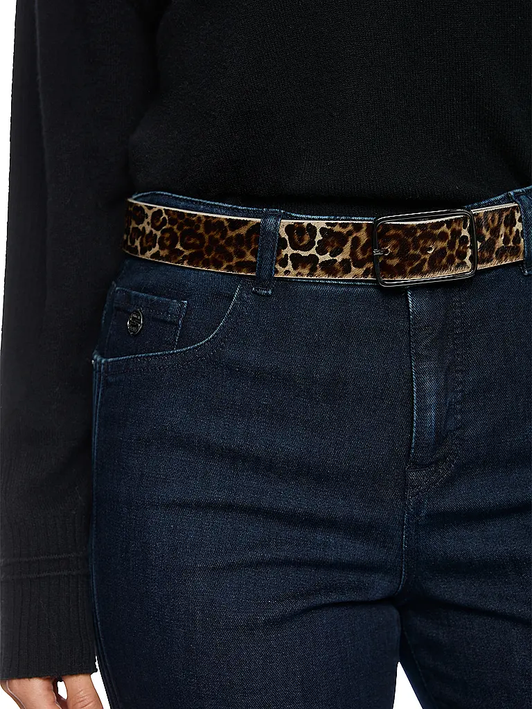 MARC CAIN | Ceinture en cuir | Marron clair