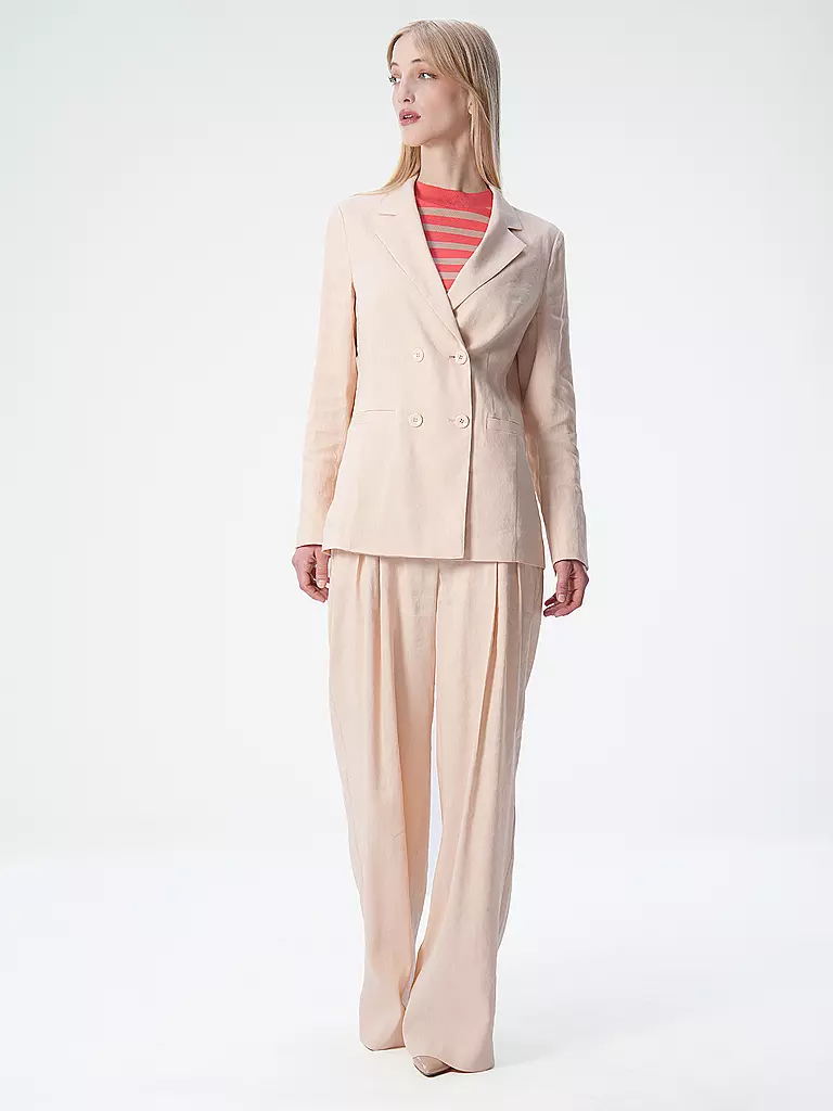 MARC CAIN | Chino taille haute WICHITA coupe ample | rosa