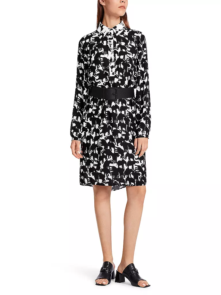 MARC CAIN | Hemdblusenkleid | Noir