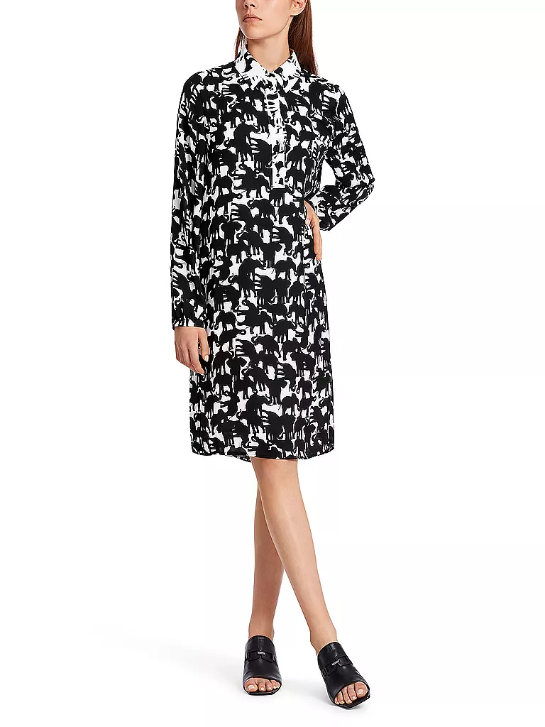 MARC CAIN | Hemdblusenkleid | Noir