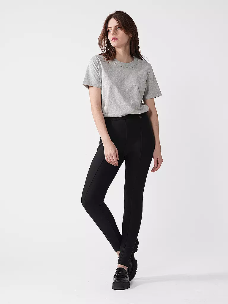 MARC CAIN | Highwaist Businesshose 7/8 SINNAR | Noir