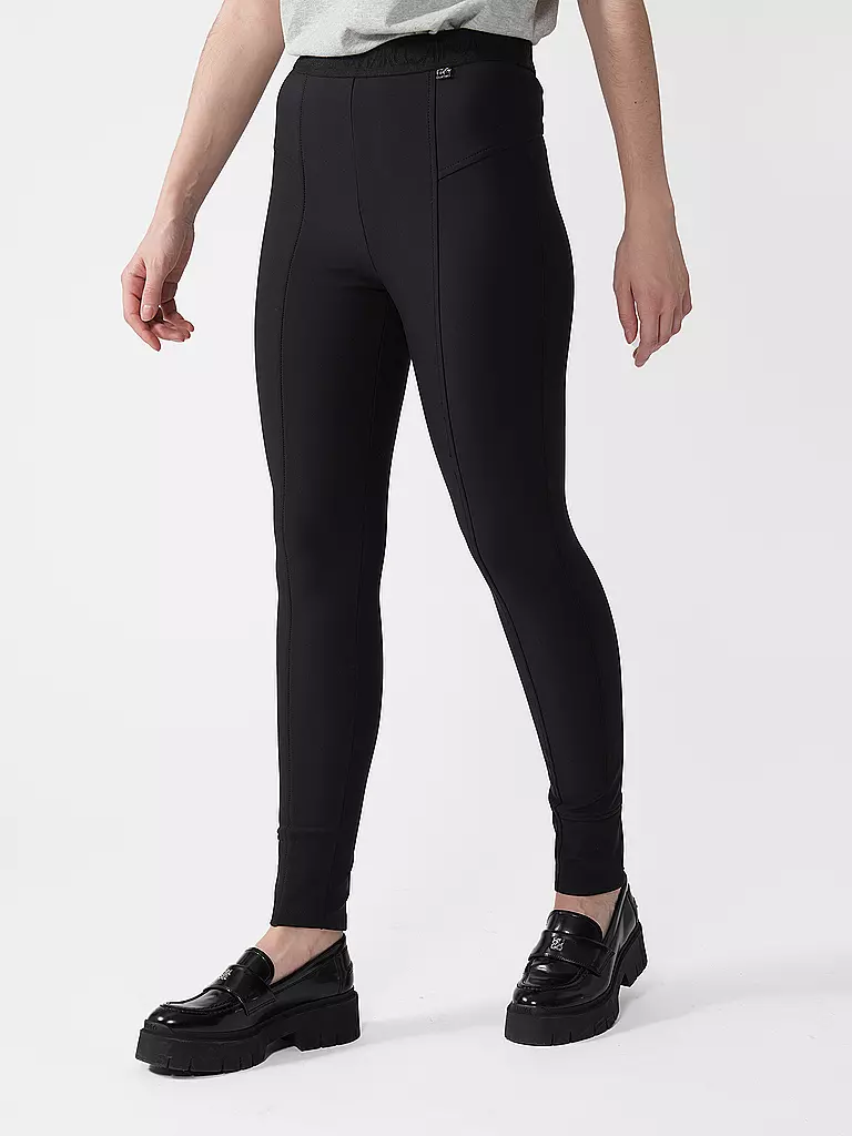 MARC CAIN | Highwaist Businesshose 7/8 SINNAR | Noir