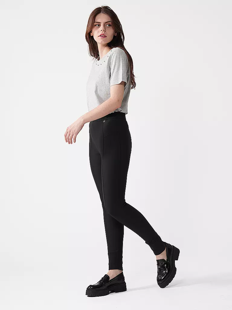 MARC CAIN | Highwaist Businesshose 7/8 SINNAR | Noir