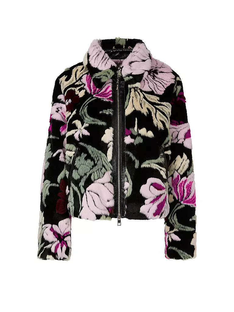 MARC CAIN | Jacke in Felloptik | Noir