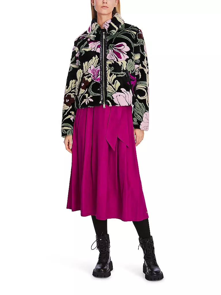 MARC CAIN | Jacke in Felloptik | Noir