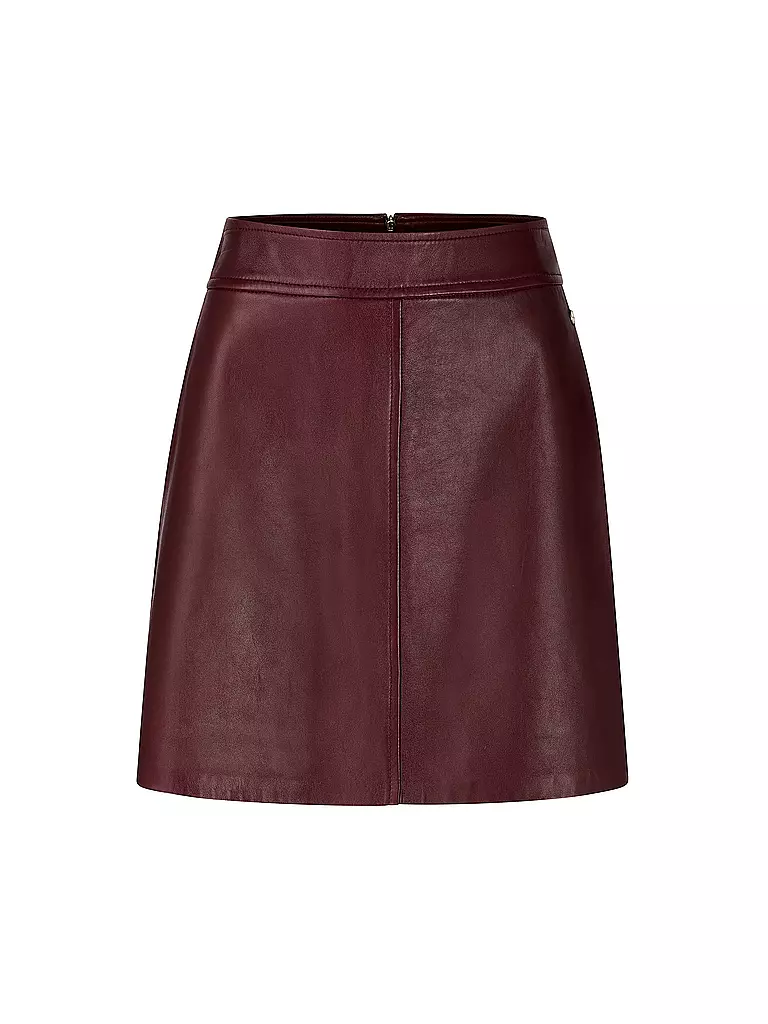 MARC CAIN | Jupe en cuir | braun