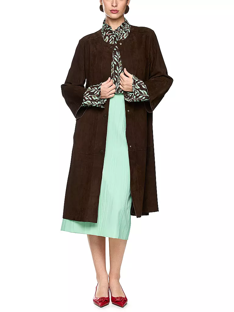 MARC CAIN | Manteau en cuir | braun