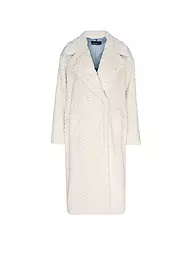 MARC CAIN | Manteau en fausse fourrure | Crème