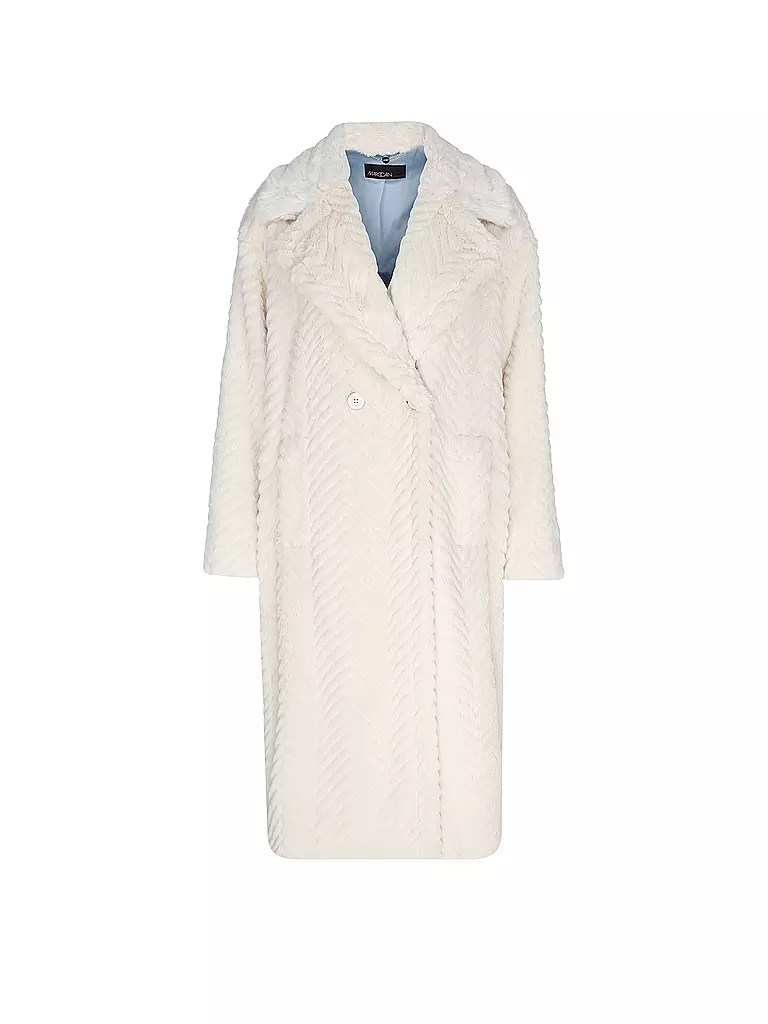 MARC CAIN | Manteau en fausse fourrure | creme