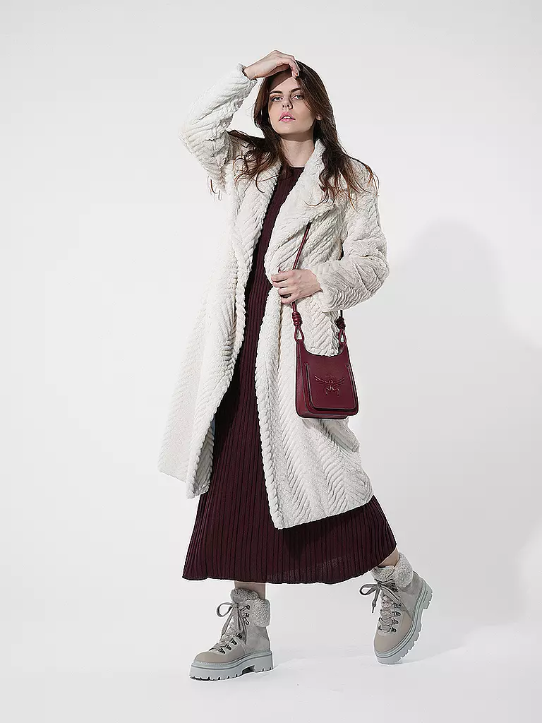 MARC CAIN | Manteau en fausse fourrure | creme