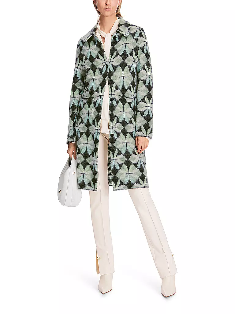 MARC CAIN | Manteau en tricot | Vert