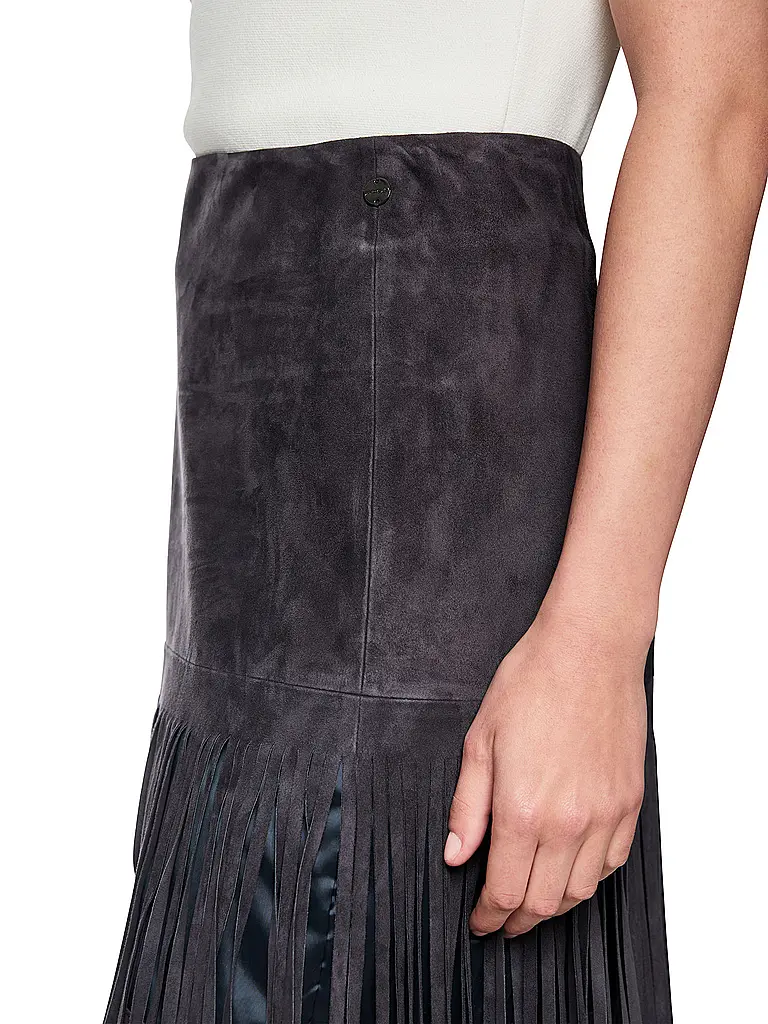 MARC CAIN | Maxi-jupe | Bleu foncé