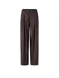 MARC CAIN | Pantalon aspect cuir | Marron