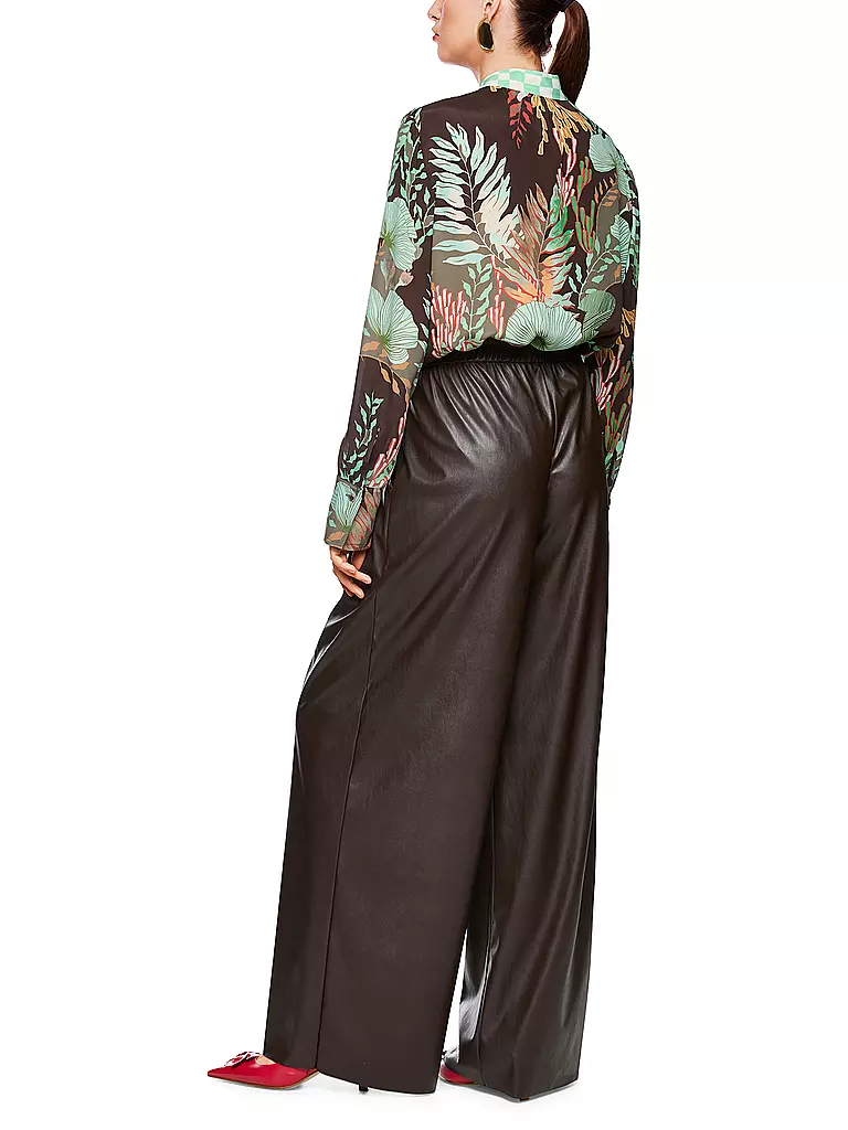 MARC CAIN | Pantalon aspect cuir | 