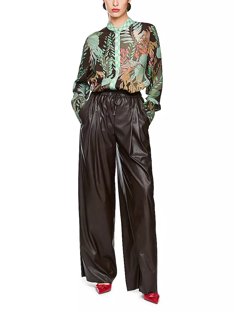 MARC CAIN | Pantalon aspect cuir | 