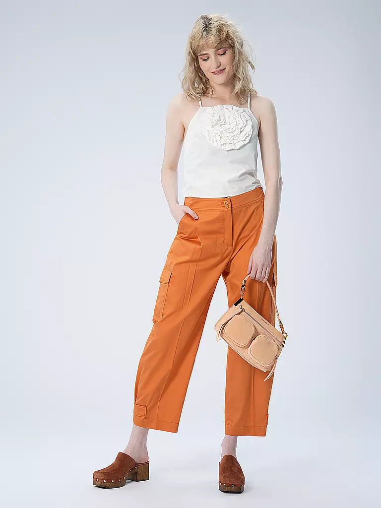 MARC CAIN | Pantalon cargo WELS Wide Fit | orange