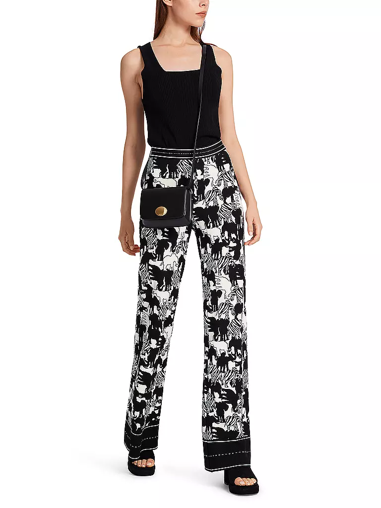MARC CAIN | Pantalon coupe évasée | schwarz