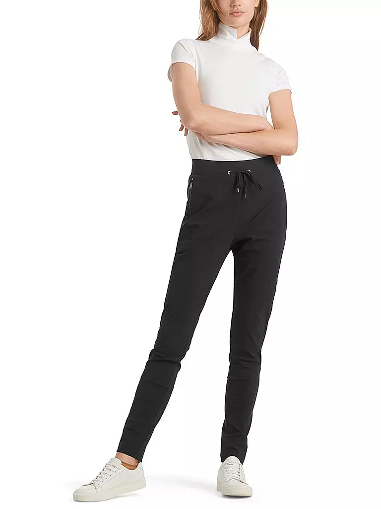 MARC CAIN | Pantalon de jogging coupe décontractée | Noir