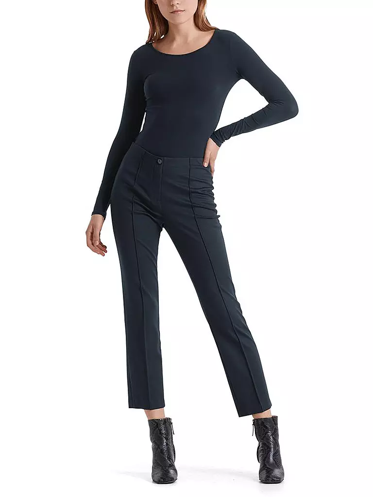 MARC CAIN | Pantalon de tailleur 7/8 | Bleu foncé